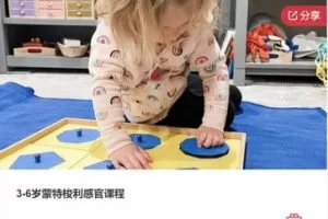 【28[红包]·F01433-6岁蒙特梭利感官课程】