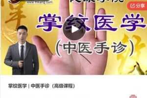 【59[红包]·F0094掌纹医学 | 中医手诊（高级课程）】