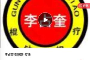 【19[红包]·F0530李占奎特效棍针疗法】