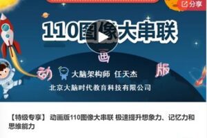 【69[红包]·F0523【特级专享】 动画版110图像大串联 极速提升想象力、记忆力和思维能力】