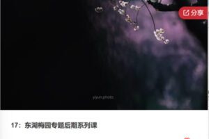 【12[红包]·F0477东湖梅园专题后期系列课】