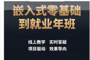 【89[红包]·S8074嵌入式零基础到就业年班_老陈的IT杂货铺4399】