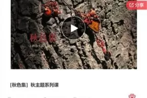 【18[红包]·F1126［秋色集］秋主题系列课】