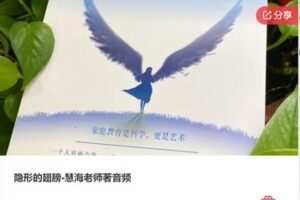 【69[红包]·F1273隐形的翅膀-慧海老师著音频】