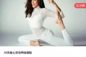 【45[红包]·F1066.30天身心灵马甲线课程】