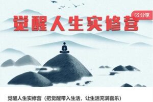 【28[红包]·F1332觉醒人生实修营（把觉醒带入生活，让生活充满喜乐）】
