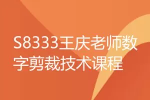 【29[红包]·S8333王庆老师数字剪裁技术课程】