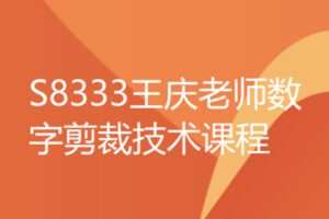 【29[红包]·S8333王庆老师数字剪裁技术课程】