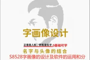 【12[红包]·S8528字画像的设计及软件的运用和分析（0基础可学 ）】