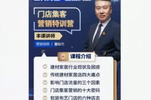 【17[红包]·S8520家居软装布艺门店集客营销十大密码】