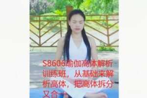 【19[红包]·S8606瑜伽高体解析训练班，从基础来解析高体，把高体拆分又合一】