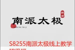 【49[红包]·S8255南派太极线上教学初级班】