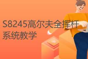 【12[红包]·S8245高尔夫全挥杆系统教学】