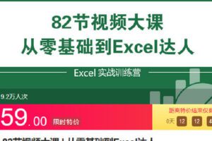【捐赠[红包]5.90·《Z6816-lizhi-82节视频大课从零基础到Excel达人》】