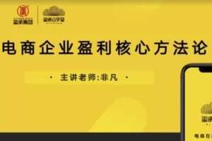 捐赠29.9[红包]·D0687-2023《电商企业系统化盈利核心方法论》