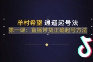 捐赠29.9[红包]·D0710-2023《逍遥起号直播间线上落地系列课程》