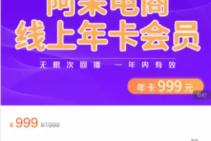 【捐赠199.9·《Z5981-阿呆电商-阿呆电商SVIP会员》】