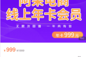 【捐赠199.9·《Z5981-阿呆电商-阿呆电商SVIP会员》】