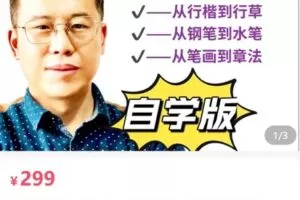 【捐赠[红包]29.90·《AL5060-正典书艺赵老师自学版硬笔行书课实用书从入门到精通》】