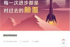 【捐赠[红包]99.99·《AL5378-乖豆《宠物烘焙高级班》》】