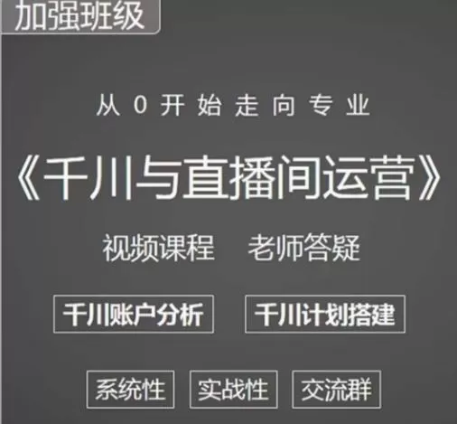 阳光哥·千川图文与直播间运营,从0开始走向专业,包含千川短视频图文、千川直播间、小店随心推