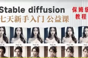 【AI训练营】全网第一个系统的stable diffusion基础课，新手入门必看