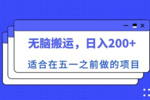 适合在五一之前做的项目，无脑搬运，日入200+【揭秘】