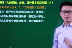 坤哥物理 高一物理必修一+必修二全套