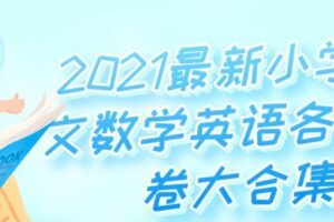 2021最新小学语文数学英语各科试卷大合集