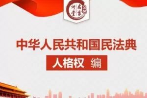 杨立新教授逐条解读民法典人格权编条文