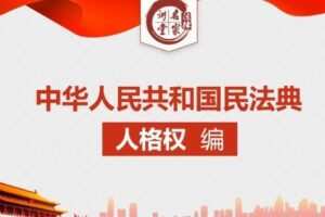 杨立新教授逐条解读民法典人格权编条文