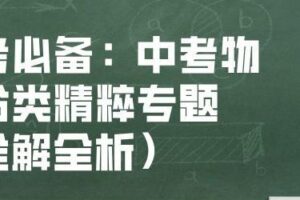 中考必备：中考物理分类精粹专题（全解全析）