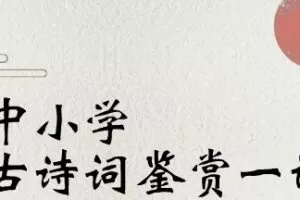 诸葛学堂 驴火歌王中小学古诗词鉴赏一课通