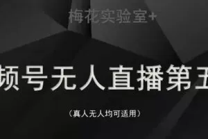 梅花实验室·微信视频号无人直播第3期+第5期，价值1180元