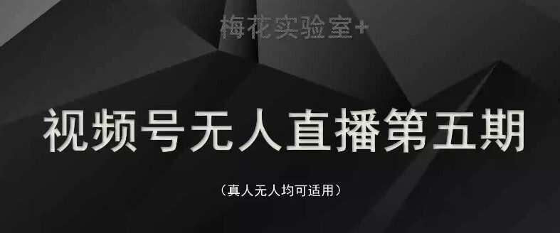 1648336785 梅花实验室·微信视频号无人直播第3期第5期，价值1180元