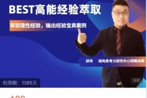 【捐赠[红包]9.90·《Z5859-结构思考力研究中心-BEST高能经验萃取》】