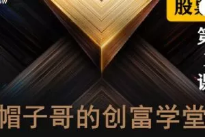 【捐赠[红包]9.90·《Z2671-帽子哥的创富学堂- 股票篇： 第二课 股票基本面分析和长线投资》】