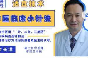 【捐赠[红包]9.90·《Z2267-有道中医教育-中医临床小针法-适宜技术重临床！学完即用！》】