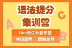 【捐赠[红包]29.90·《YL3113-Lina先生私塾学堂-语法提分集训营》】