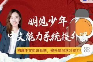 【捐赠[红包]49.90·《C0998-明见少年-明见少年中文能力系统提升课》】