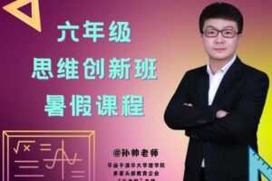 【捐赠[红包]39.90·《YL2959-毕冶老师-专注中高考数学-2022六年级思维创新班暑假课程》】