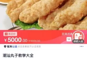 【捐赠[红包]49.90·《C0786-DBZD-潮汕丸子教学大全》】