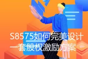 【12[红包]·S8575如何完美设计一套股权激励方案】