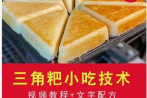 【12[红包]·F1760【潘嬢嬢严选】《三角粑》详细视频教学含配方】