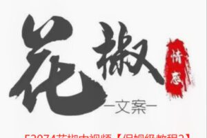 【12[红包]·F2074花椒中视频【保姆级教程2】】