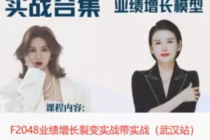 【49[红包]·F2048业绩增长裂变实战带实战（武汉站）】