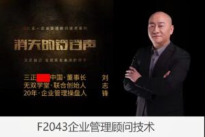 【29[红包]·F2043企业管理顾问技术】