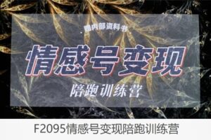 【18[红包]·F2095情感号变现陪跑训练营】