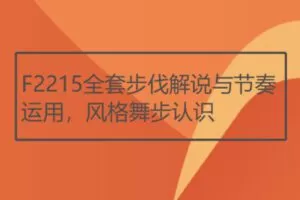 【17[红包]·F2215全套步伐解说与节奏运用，风格舞步认识】
