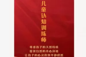 【49[红包]·F2258儿童认知训练师】